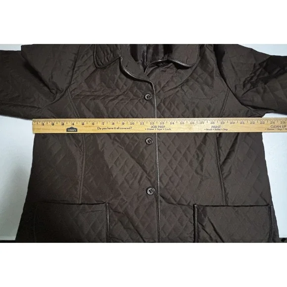 Charter Club Quilted Women's Jacket - Size XL Brown - Picture 3 of 7